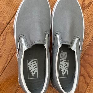 Gray Vans Slip-On shoes!
